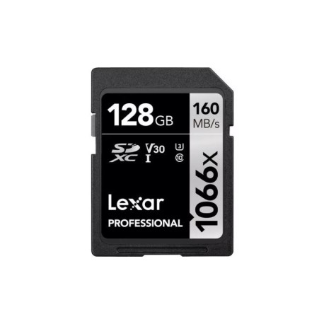 Tarjeta SD 128GB Lexar 1066x profesional U3